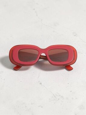 MUSU Red Rectangle Sunglasses - Women Accessories